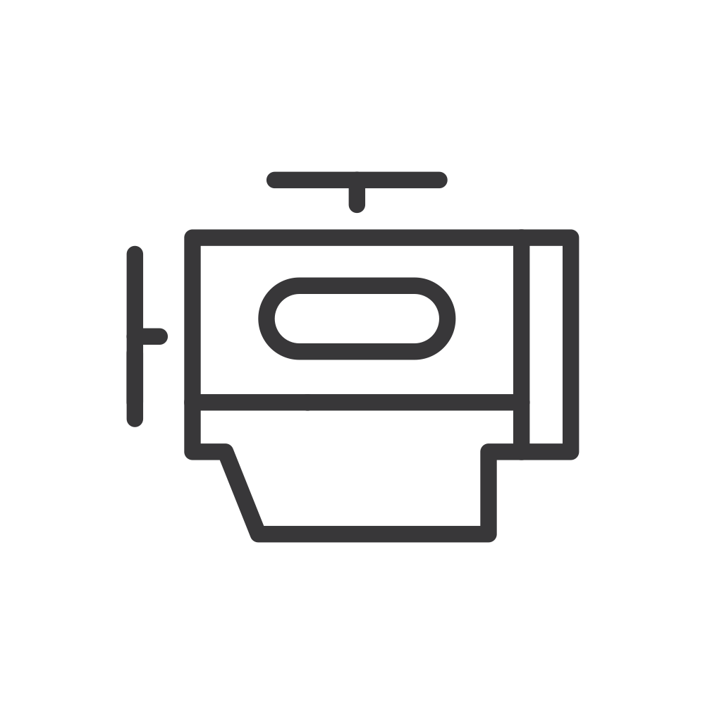 Ícono de motor de 1.5L 4 cilindros con 98 HP de potencia de tu Chevrolet Aveo Hatchback 2025, compacto con mejor desempeño