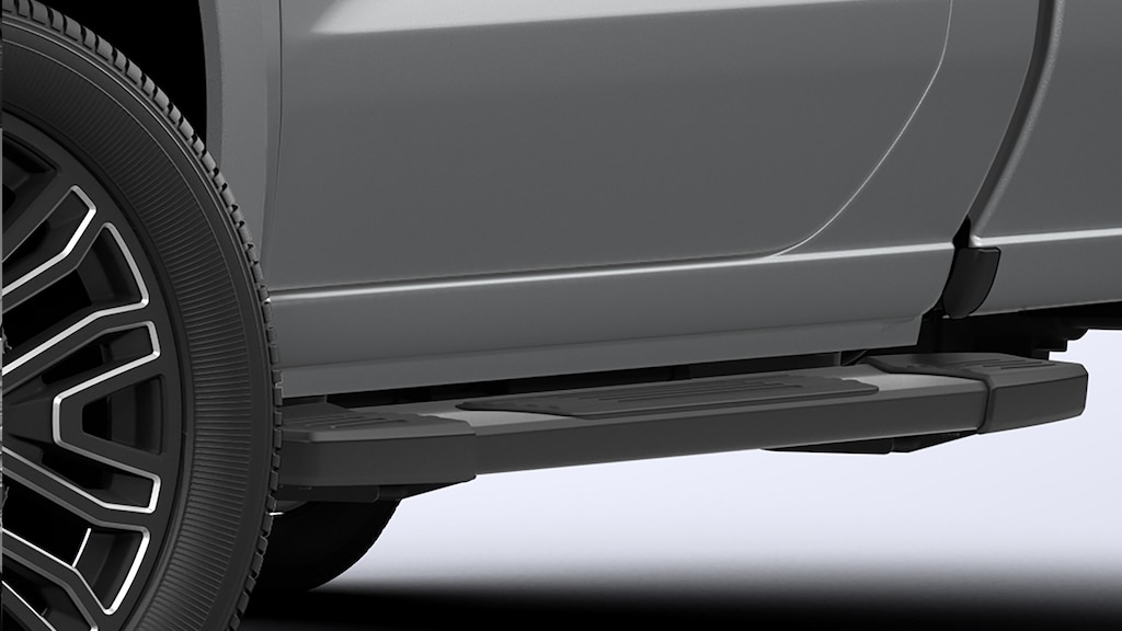 Estribos rectangulares 6  pulgadas negros para Chevrolet Silverado Turbo 2025, camioneta de trabajo